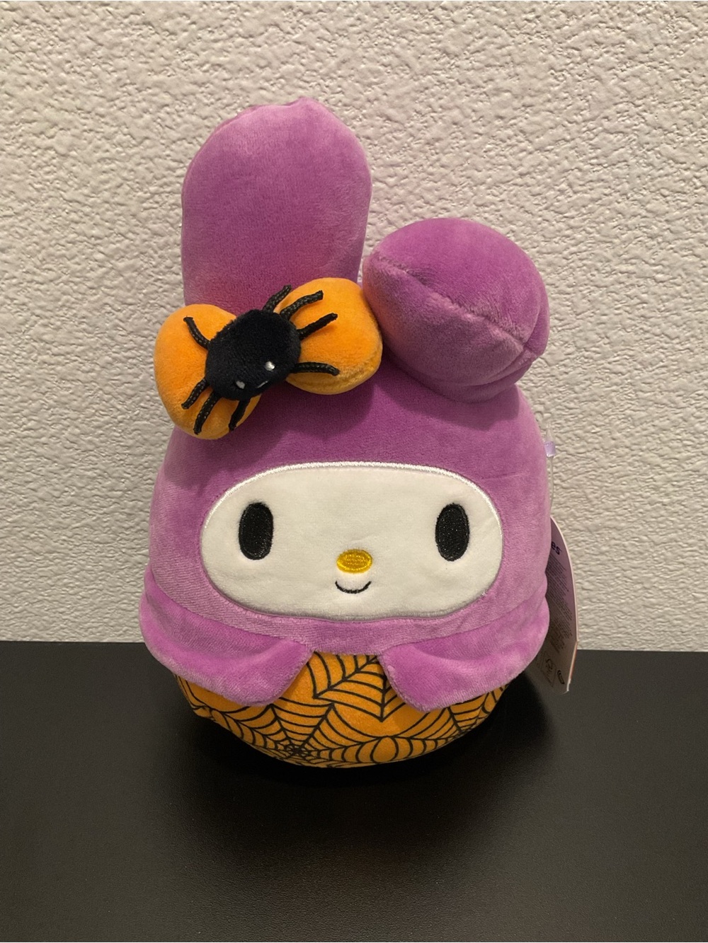 Squishmallows Sanrio My Melody Halloween Spiderweb Plush 7.5" NWT